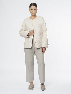 Стеганая куртка на кнопках