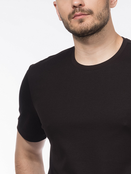 Футболка slim fit из мерсеризованного хлопка