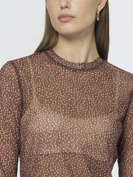 Блуза из воздушной сетки