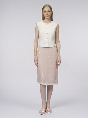 Легкая юбка в горох