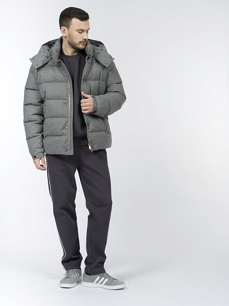 Куртка из плащевки с визуальным эффектом текстиля, утепленная синтепухом