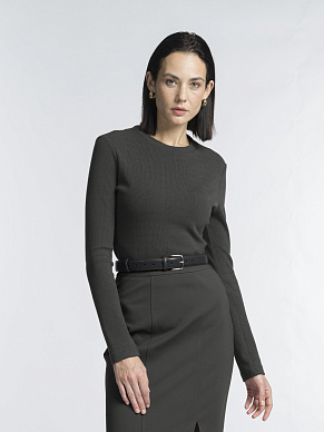 Мягкий лонгслив из вискозного трикотажа