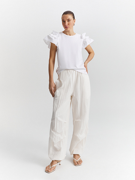 Футболка с рюшами 