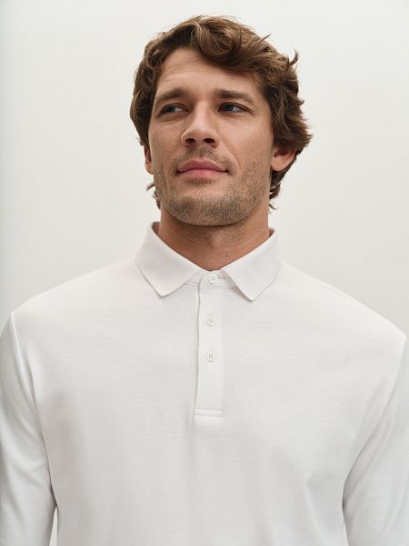 Поло из мерсеризованного хлопка