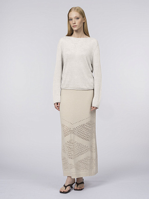 Вязаный джемпер из 100% льна