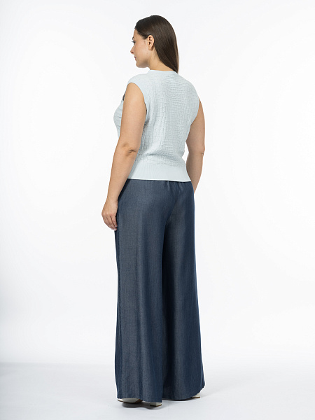 Блуза без рукавов с анималистичным рисунком