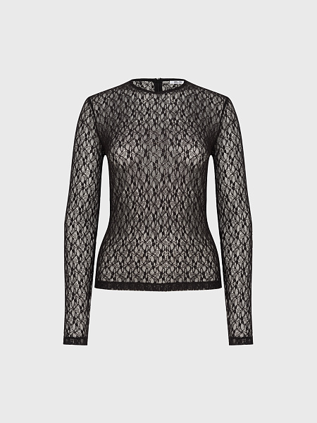 Блуза из эластичного трикотажного кружева