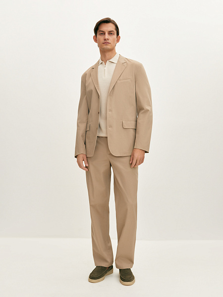 Брюки костюмные из хлопка