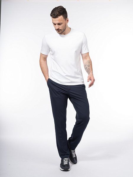 Футболка slim fit из мерсеризованного хлопка