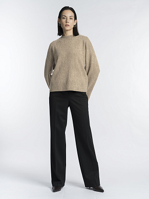 Джемпер с длинным рукавом из 100% шерсти мериноса