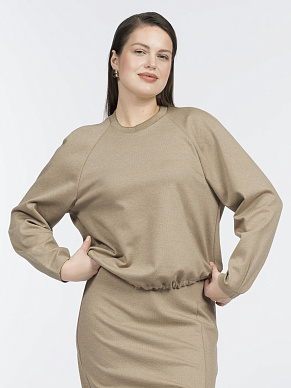 Трикотажный свитшот с рукавом реглан