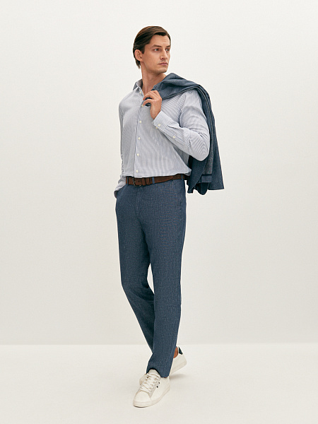 Рубашка из хлопка в полоску