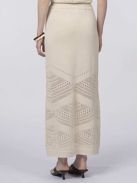 Ажурная вязаная юбка