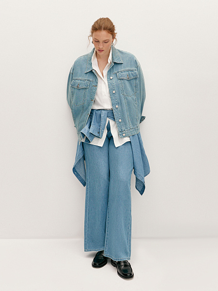 Джинсовая куртка oversize