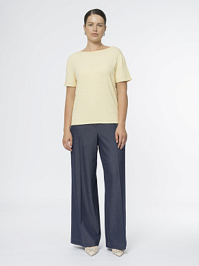 Вязаный джемпер с коротким рукавом