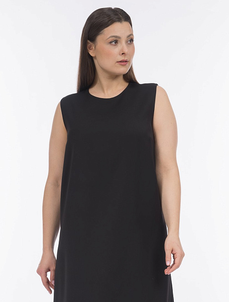 Платье длины миди с перьями