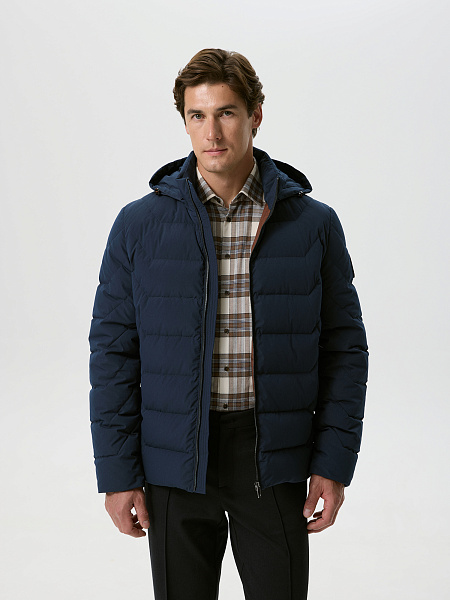 Короткая куртка с утеплителем пух/перо