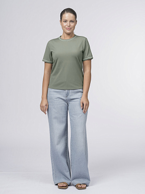 Футболка из вискозного трикотажа