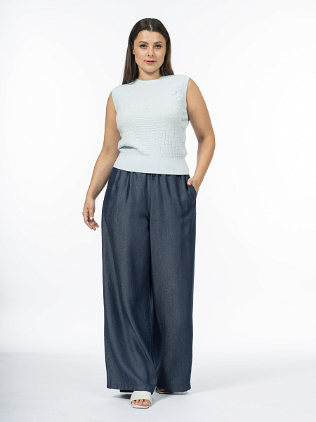 Блуза без рукавов с анималистичным рисунком