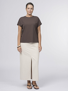 Футболка из вискозного трикотажа