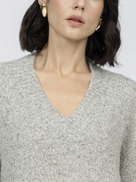 Платье из буклированной пряжи с шерстью мериноса и альпаки