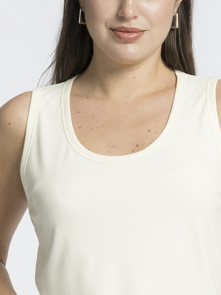 Базовый топ из вискозного трикотажа