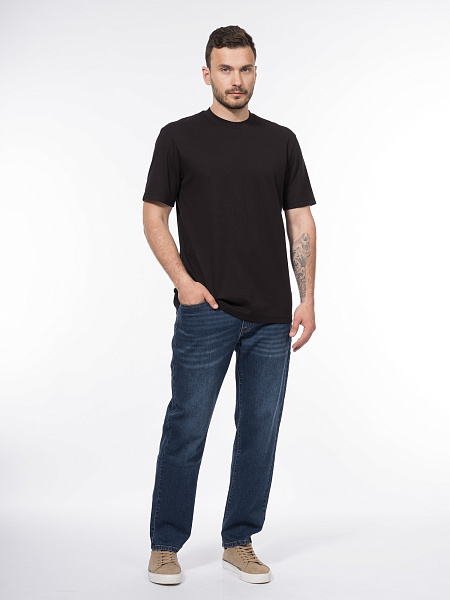 Футболка regular fit из мерсеризованного хлопка