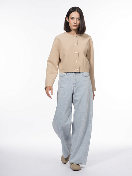 Бомбер с подвязами