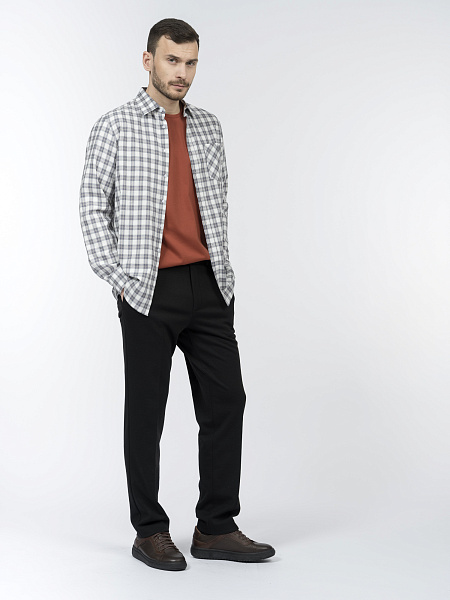 Клетчатая рубашка из хлопковой фланели