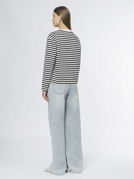 Лонгслив в полоску