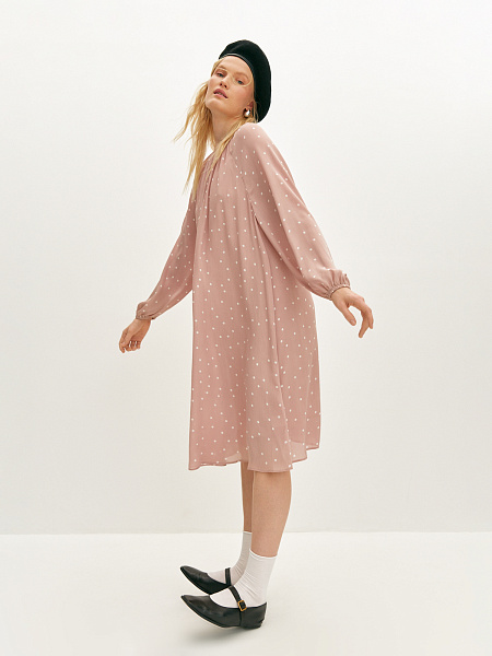 Платье с принтом "polka-dot"