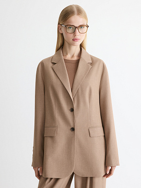 Пиджак оверсайз в оттенке кэмел