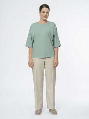 Блуза из вискозного трикотажа