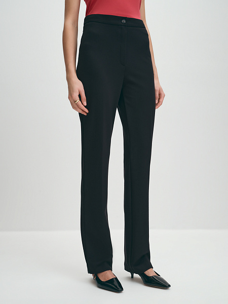 Классические прямые трикотажные брюки