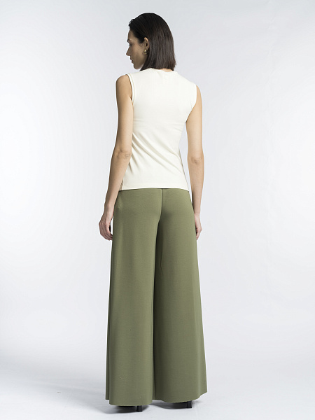 Базовый топ из вискозного трикотажа