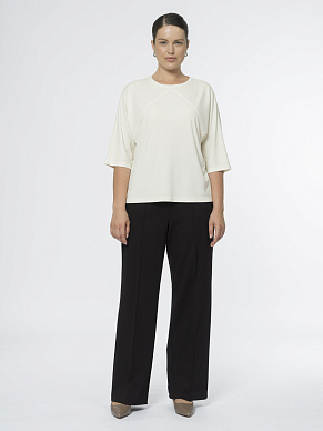 Блуза из вискозного трикотажа