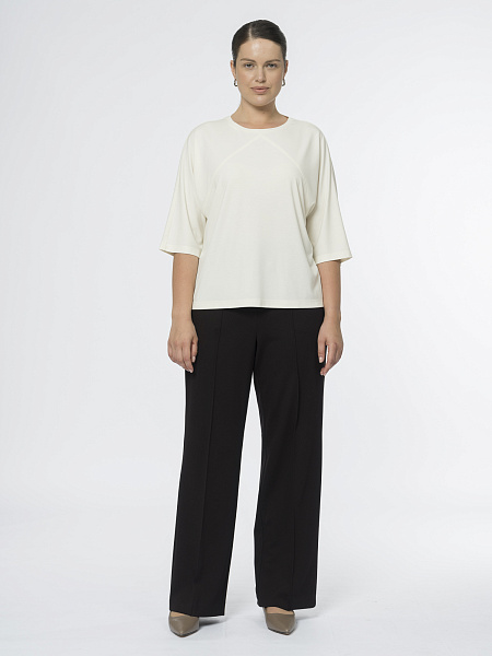 Блуза из вискозного трикотажа