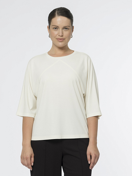 Блуза из вискозного трикотажа