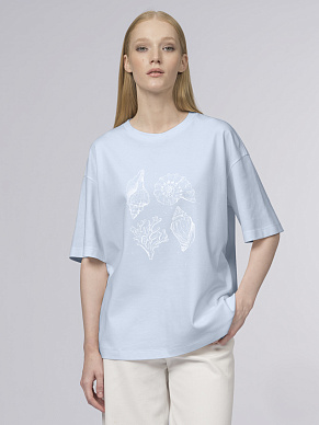 Футболка из 100% хлопка с принтом