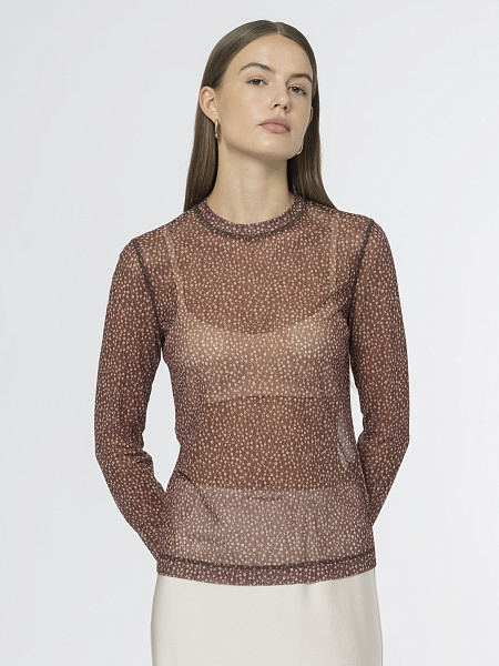 Блуза из воздушной сетки