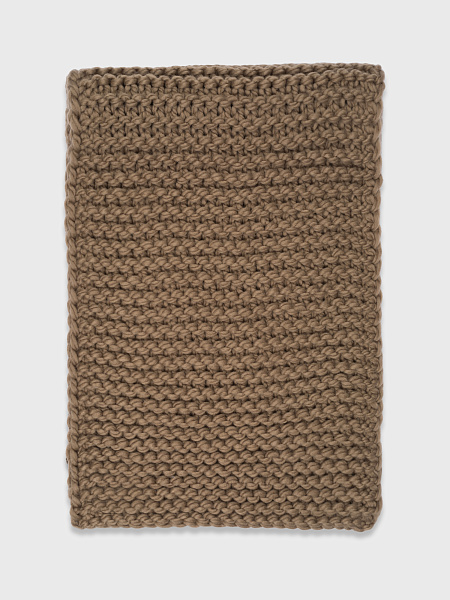 Уютный шарф крупной вязки