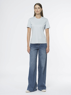 Футболка из мерсеризованного трикотажа