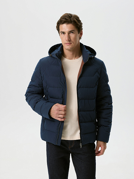 Короткая куртка с утеплителем пух/перо