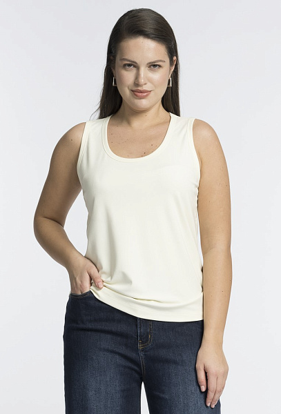 Базовый топ из вискозного трикотажа
