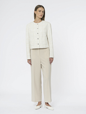 Жакет из твида с длинным рукавом