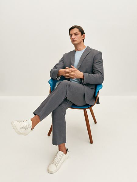 Брюки костюмные в клетку