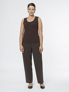 Базовый топ из вискозного трикотажа