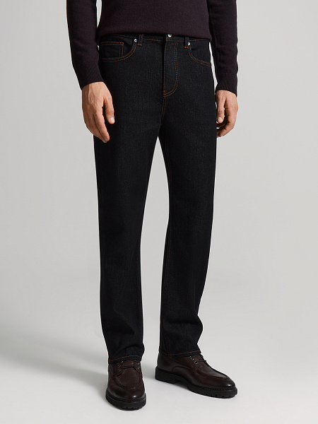 Джинсы из сырого денима