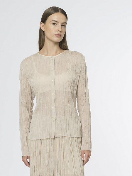 Блуза из жатой ткани