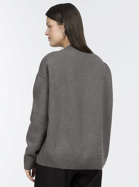 Джемпер с вышивкой из 100% шерсти мериноса